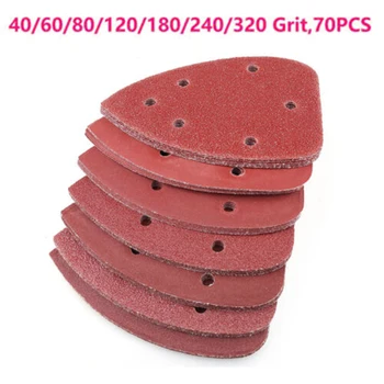 70pcs 5 Hole Sanding Disc Paper Orbital Sander Polisher Pad 40-320 Grit Tool Kit
70pcs 5 Hole Sanding Disc Paper Orbital Sander Polisher Pad 40-320 Grit Tool Kit