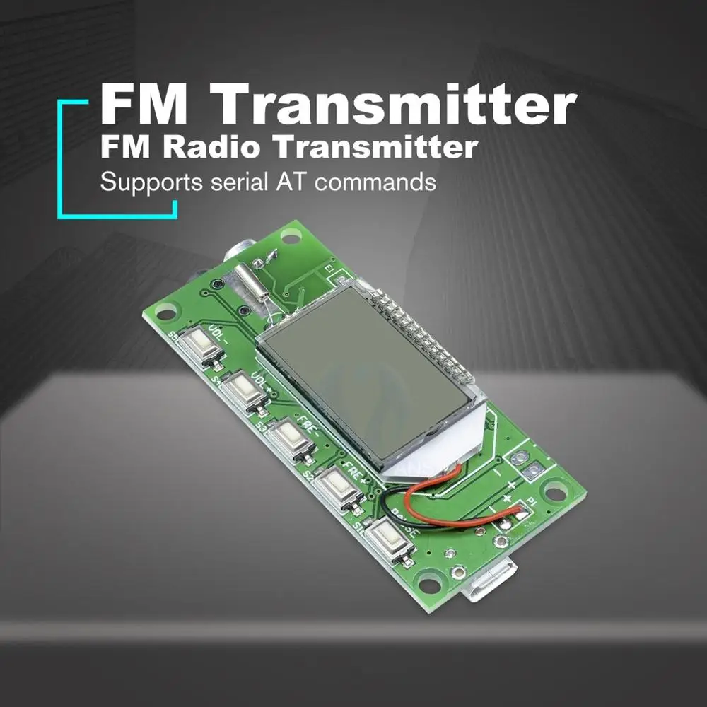 DSP PLL 87-108MHz Digital Wireless Microphone Stereo FM Transmitter Module High Quality Integrated Circuits Board
DSP PLL 87-108MHz Digital Wireless Microphone Stereo FM Transmitter Module High Quality Integrated Circuits Board