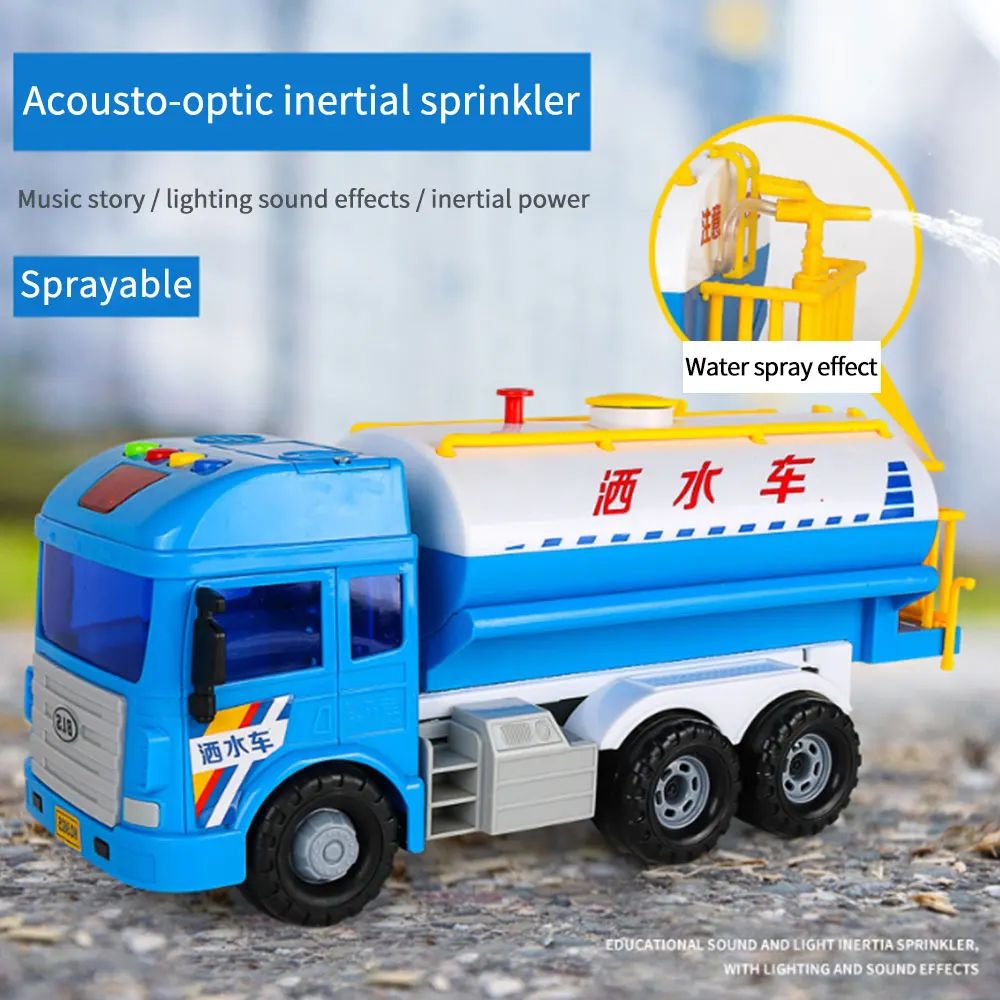 Simulation Sprinkler Toy Vehicle Inertial Driving Spray Water Engineering Storytelling Toy with Lighting Child Educational Inter
Simulation Sprinkler Toy Vehicle Inertial Driving Spray Water Engineering Storytelling Toy with Lighting Child Educational Inter