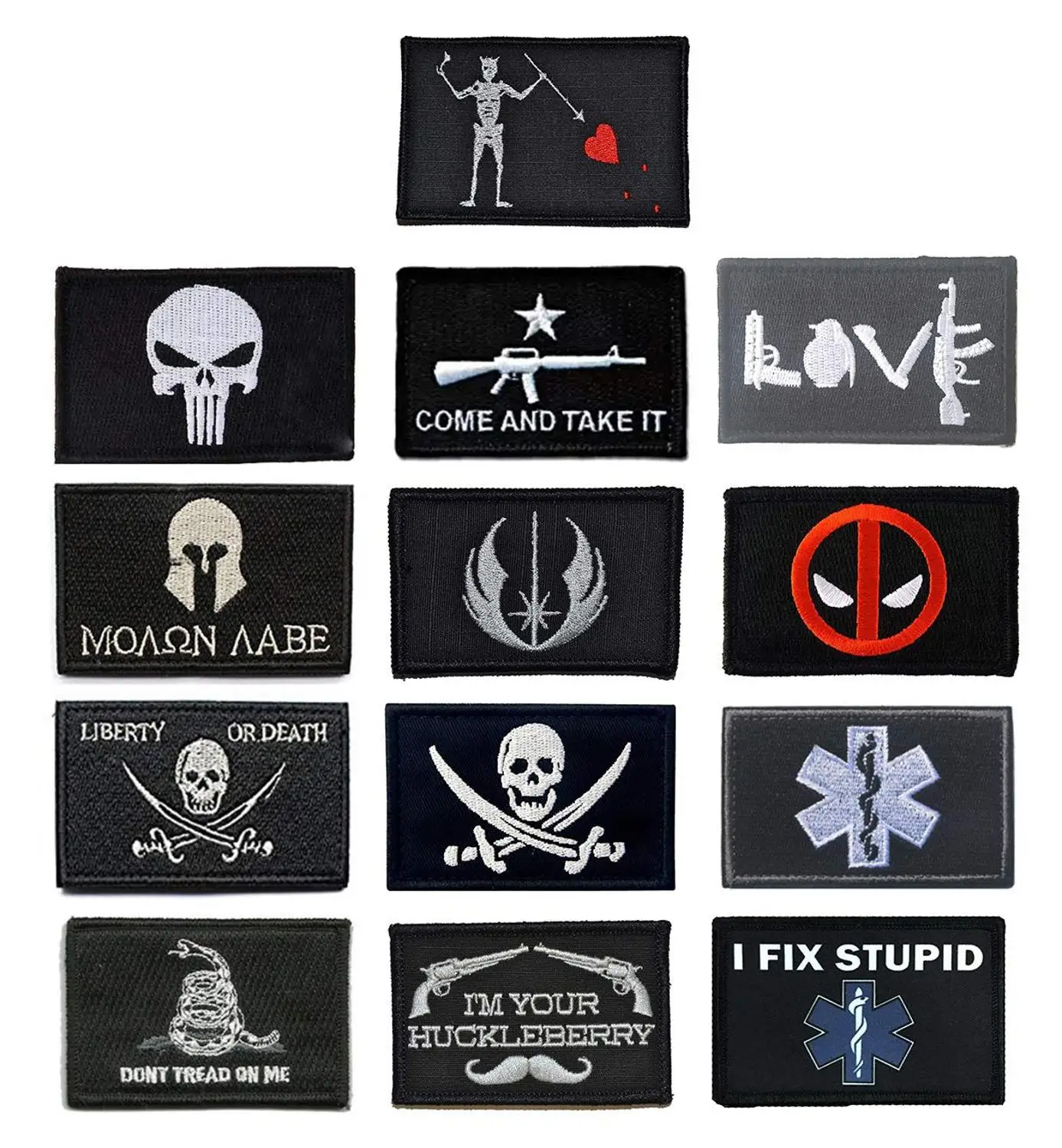 Skull Patch Come And Take It & Don't Tread On Me Embroidery Velcro Badge Patch For Clothes,Vest,Military Uniforms Tactical Gears
Skull Patch Come And Take It & Don't Tread On Me Embroidery Velcro Badge Patch For Clothes,Vest,Military Uniforms Tactical Gears