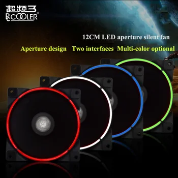 Pccooler Super Silent 12CM/120MM Computer Case Fan with LED Aperture Dual Interface 3PIN/4PIN Desktop Computer
Pccooler Super Silent 12CM/120MM Computer Case Fan with LED Aperture Dual Interface 3PIN/4PIN Desktop Computer