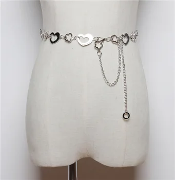 Korean Fashion Simple Chain belt All-around Metal Heart-shaped Dress Waist Chain Dress Thin Belt Wholesale 
Korean Fashion Simple Chain belt All-around Metal Heart-shaped Dress Waist Chain Dress Thin Belt Wholesale