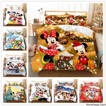 Christmas Mickey Minnie Comforter Bedding Set Duvet Cover Pillowcase Home Textile Children Gift King Size Bedding Set
Christmas Mickey Minnie Comforter Bedding Set Duvet Cover Pillowcase Home Textile Children Gift King Size Bedding Set