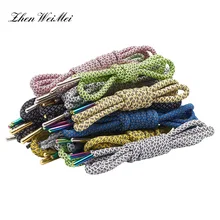 Zhenweimei 1 par fluorescente sneaker shoestrings esporte 3 m cabeça de metal reflexivo corda redonda sapatos renda luz cadarços segurança(China)