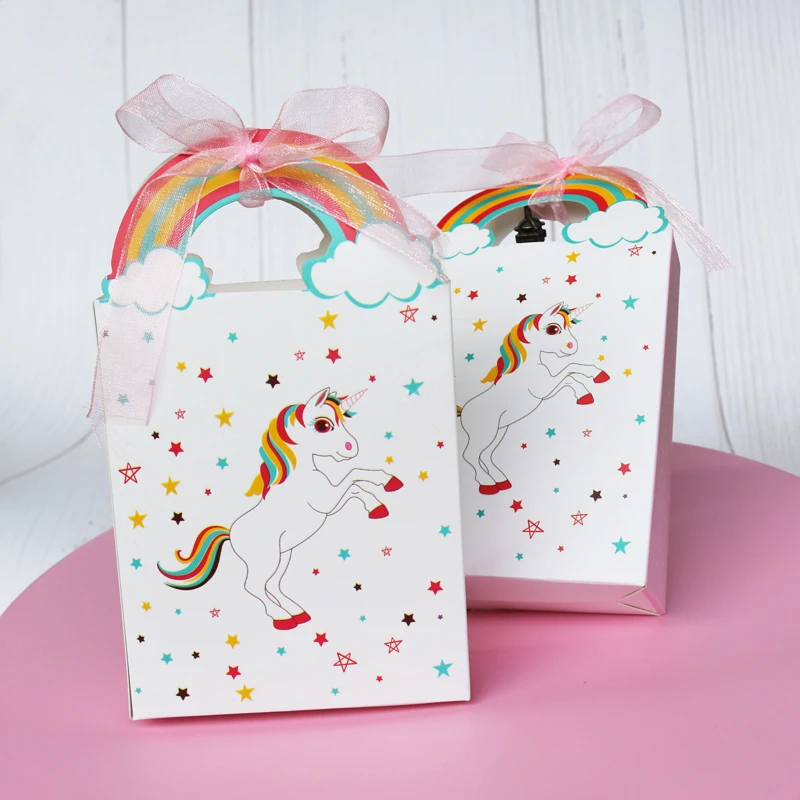 5pcs Unicorn Paper Bag Rainbow Candy Boxes Cookie Chocolate Gift Box Bag Unicorn Party Wedding Birthday Decoration With Ribbon
5pcs Unicorn Paper Bag Rainbow Candy Boxes Cookie Chocolate Gift Box Bag Unicorn Party Wedding Birthday Decoration With Ribbon