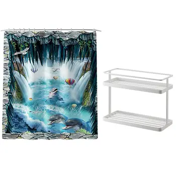 1 Set 180X180Cm Bathroom Shower Curtain & 1 Pcs Storage Rack Spice Condiment Basket Desk Rack Shelf
1 Set 180X180Cm Bathroom Shower Curtain & 1 Pcs Storage Rack Spice Condiment Basket Desk Rack Shelf