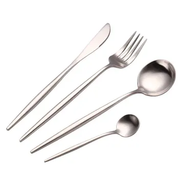 4pcs Dinnerware Cutlery Set Tableware Set Gold Cutlery Stainless Steel Spoon Fork Spoon Tableware Kitchen Spoon And Fork Set
4pcs Dinnerware Cutlery Set Tableware Set Gold Cutlery Stainless Steel Spoon Fork Spoon Tableware Kitchen Spoon And Fork Set