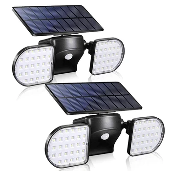 HOT-Solar Light Outdoor with Motion Sensor, Solar Wall Light with Dual Head Spotlights 56 LED Waterproof 360-Degree Rotatable So 
HOT-Solar Light Outdoor with Motion Sensor, Solar Wall Light with Dual Head Spotlights 56 LED Waterproof 360-Degree Rotatable So