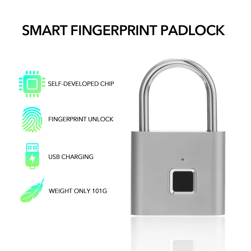 Fingerprint Door Lock Keyless Smartlock Quick Unlock Safe USB Charging Home Secure Safety Padlock Metal Anti Theft Lock
Fingerprint Door Lock Keyless Smartlock Quick Unlock Safe USB Charging Home Secure Safety Padlock Metal Anti Theft Lock