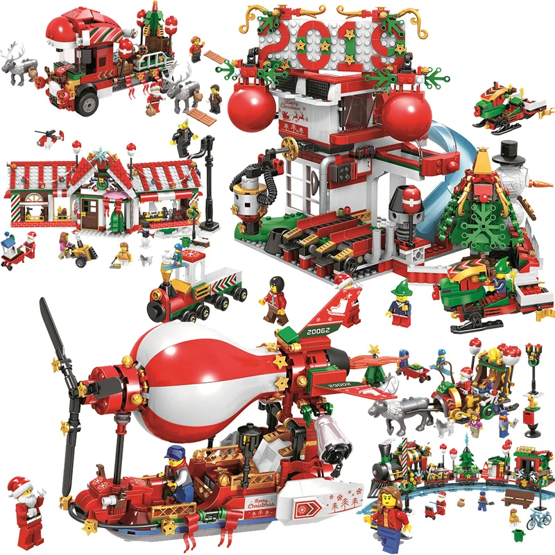 2019 New Christmas Village Train Balloon Ship Compatible legoinglys City Creator Mini Building Figures Blocks Bricks Toys Gifts
2019 New Christmas Village Train Balloon Ship Compatible legoinglys City Creator Mini Building Figures Blocks Bricks Toys Gifts