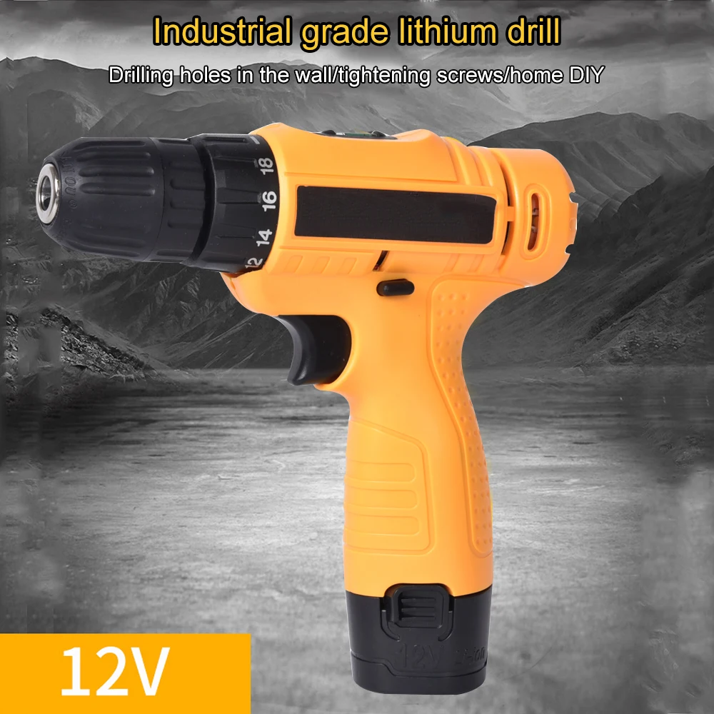 12-Volt Electric Cordless Drill Mini Drill Screwdriver Wireless Power Driver Max Lithium-Ion Battery Woodworking Power Tools 
12-Volt Electric Cordless Drill Mini Drill Screwdriver Wireless Power Driver Max Lithium-Ion Battery Woodworking Power Tools