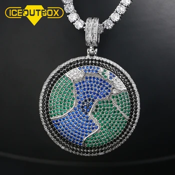 Full Of Crystal Iced Out Blue Earth Pendant Necklace Bling Cubic Zircon For Men Women Fashion Hip Hop Jewelry With Tennis Chain 
Full Of Crystal Iced Out Blue Earth Pendant Necklace Bling Cubic Zircon For Men Women Fashion Hip Hop Jewelry With Tennis Chain
