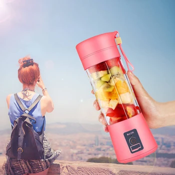 6 Blade Portable Blender 380ML Kitchen MINI Juicer Electric Bottle USB Charging Blender Bottle Mixer Juice Food Smoothie Maker
6 Blade Portable Blender 380ML Kitchen MINI Juicer Electric Bottle USB Charging Blender Bottle Mixer Juice Food Smoothie Maker