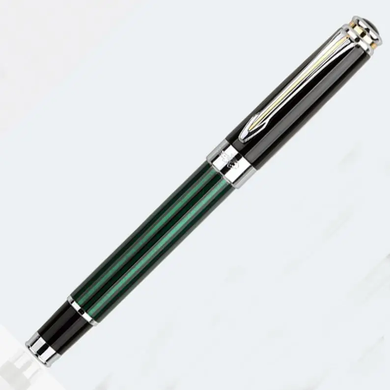 Crocodile 377 Fountain Pen Green Strip F Nib Converter Pen Stationery Office school supplies penna stilografica
Crocodile 377 Fountain Pen Green Strip F Nib Converter Pen Stationery Office school supplies penna stilografica