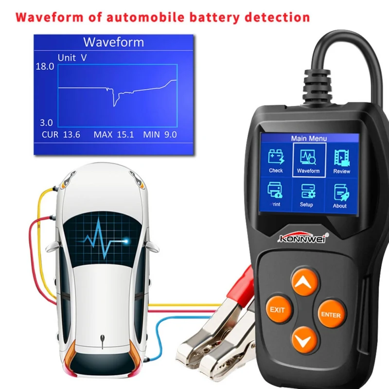 2019 Professional 12V Car Battery Tester 100 to 2000CCA 12 Volt Battery tools for the car Quick Cranking Charging Diagnostic New
2019 Professional 12V Car Battery Tester 100 to 2000CCA 12 Volt Battery tools for the car Quick Cranking Charging Diagnostic New