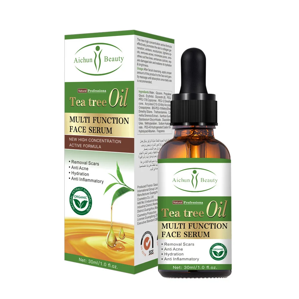 30ml Tea Tree Oil Multi Function Face Serum Removal Scars Anti-Acne Hydration Anti Inflammatory
30ml Tea Tree Oil Multi Function Face Serum Removal Scars Anti-Acne Hydration Anti Inflammatory