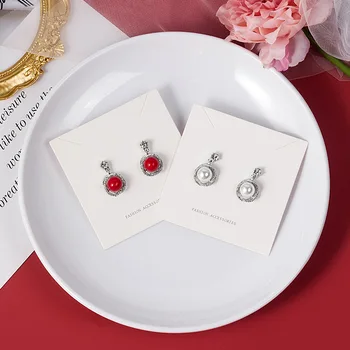 Elegant Red Pearl Earrings Retro Fashion New Year Ear Stud Earring
Elegant Red Pearl Earrings Retro Fashion New Year Ear Stud Earring