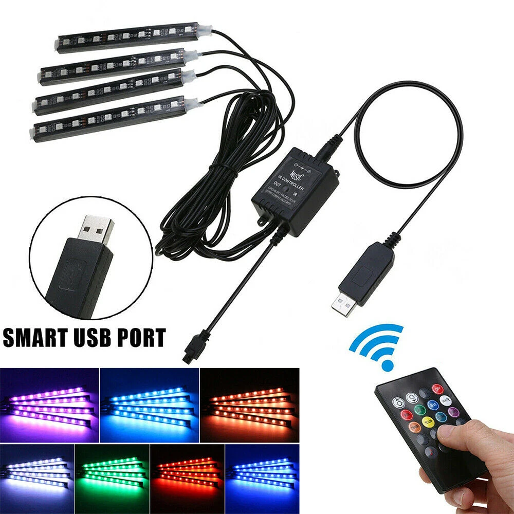 Mayitr Car Interior Atmosphere Footwell Strip Light 9 LED RGB USB Car Interior Atmosphere Light Strip Footwell Decoration Lamp
Mayitr Car Interior Atmosphere Footwell Strip Light 9 LED RGB USB Car Interior Atmosphere Light Strip Footwell Decoration Lamp