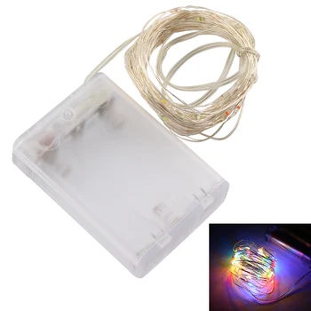 5M 50 LED 3xAA Battery Operated LED Copper Wire String Light for Xmas Garland led strip Light Outdoor Party Wedding Decoration
5M 50 LED 3xAA Battery Operated LED Copper Wire String Light for Xmas Garland led strip Light Outdoor Party Wedding Decoration