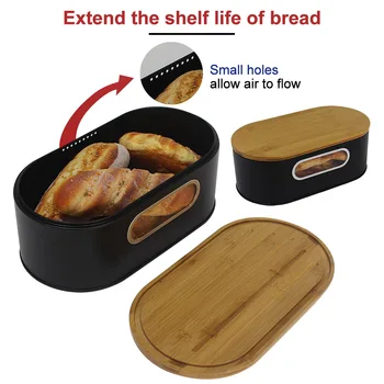 Holder Countertop With Bamboo Lid Home Decor Food Container Dinner Rolls Farmhouse Bread Box Pastries Bin Kitchen Storage Loaves
Holder Countertop With Bamboo Lid Home Decor Food Container Dinner Rolls Farmhouse Bread Box Pastries Bin Kitchen Storage Loaves