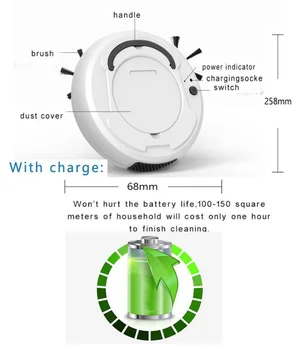 Multifunctional Sweeping Vacuum Cleaner Smart Robot Floor Cleaner 3-In-1 Auto Rechargeable Smart Sweeping Floor Dust Dry Wet Mop
Multifunctional Sweeping Vacuum Cleaner Smart Robot Floor Cleaner 3-In-1 Auto Rechargeable Smart Sweeping Floor Dust Dry Wet Mop
