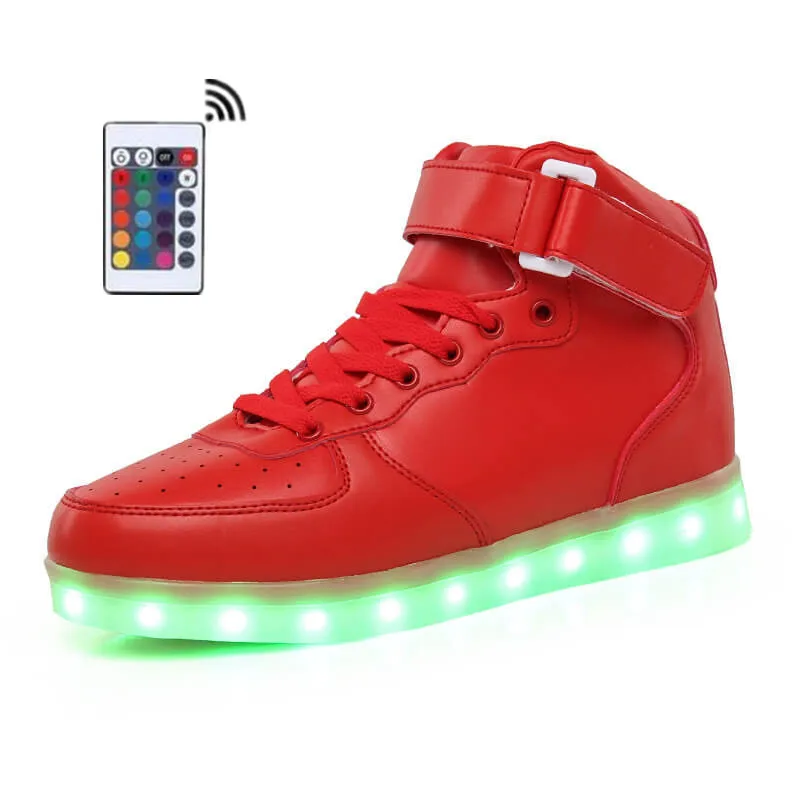 LED Shoes Mens Red High Top with Remote Control Red Colors Light Up USB Charging Casual Shoes for Men Flash in Night Shoes
LED Shoes Mens Red High Top with Remote Control Red Colors Light Up USB Charging Casual Shoes for Men Flash in Night Shoes