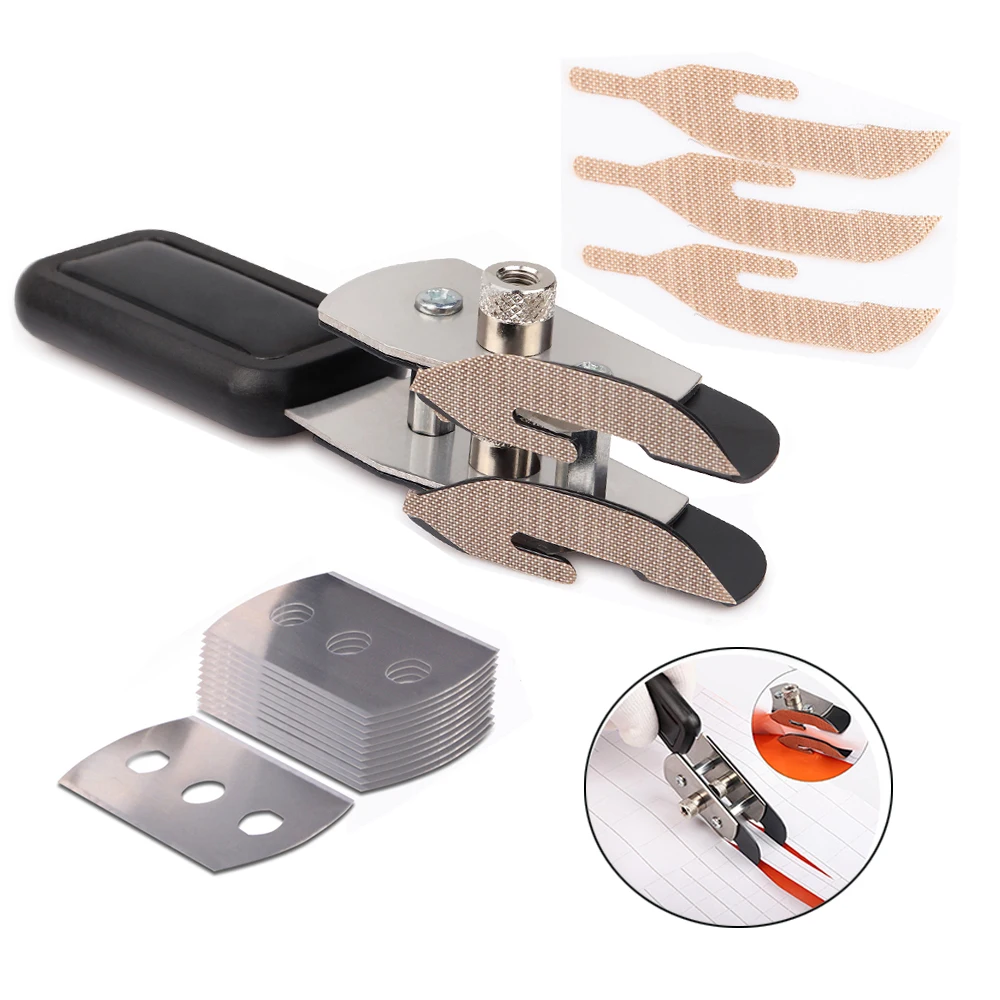 FOSHIO Auto Wallpaper Decals Sticker Cutting Tool PTFE Vinyl Car Tint Wrap Film Double-Headed Utility Cutter Knife+10pcs Blades
FOSHIO Auto Wallpaper Decals Sticker Cutting Tool PTFE Vinyl Car Tint Wrap Film Double-Headed Utility Cutter Knife+10pcs Blades