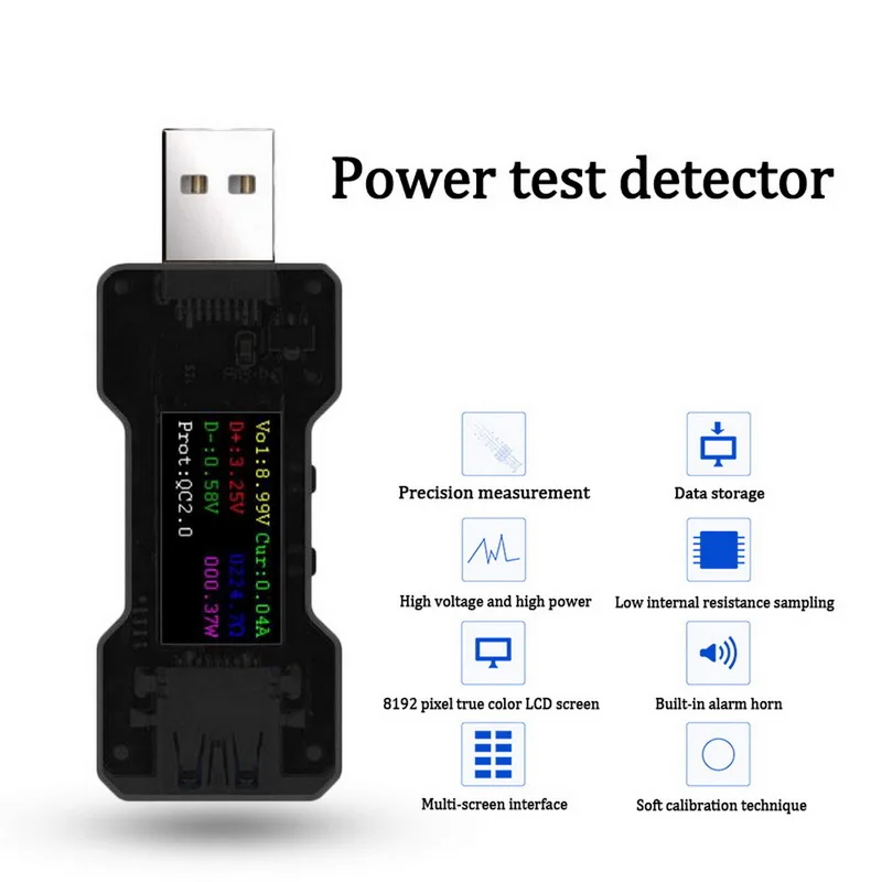 FNB18 USB tester DC Digital voltmeter amperimetro current voltage meter amp volt ammeter detector power bank charger indicator
FNB18 USB tester DC Digital voltmeter amperimetro current voltage meter amp volt ammeter detector power bank charger indicator