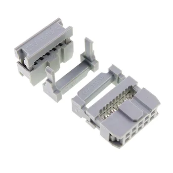 40pcs 0.100" 2.54mm Pitch 2x5 Pin 10 Position IDC Female Header Socket Box Header Socket Flat Cable 0.05"connector Grey
40pcs 0.100" 2.54mm Pitch 2x5 Pin 10 Position IDC Female Header Socket Box Header Socket Flat Cable 0.05"connector Grey
