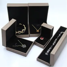 High-grade Leather Paper Jewelry Set Gift Box Ring Necklace Bracelets Earring Gift Packaging Boxes With Quality Flannelette
High-grade Leather Paper Jewelry Set Gift Box Ring Necklace Bracelets Earring Gift Packaging Boxes With Quality Flannelette