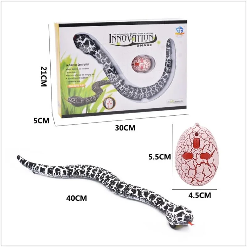 RC infrared Remote Control Snake And Egg Rattlesnake Animal Trick Terrifying Mischief Toys for Children Funny Novelty Gift