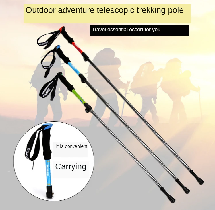 Ultralight Aluminum Alloy 3 Sections Telescopic stright Walking Stick Adjustable Trekking Alpenstock Climbing Hiking Pole Canes
Ultralight Aluminum Alloy 3 Sections Telescopic stright Walking Stick Adjustable Trekking Alpenstock Climbing Hiking Pole Canes