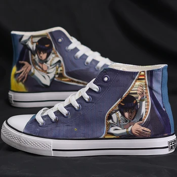 

Graffiti Canvas Shoes male Anime JoJo's Bizarre Adventure Cosplay Spring and Summer New Couple Shoes Student Casual Shoes