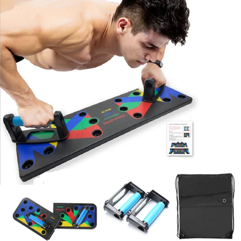 Foldable Multi-functional 9 in 1 Push Up Rack Board Home Gym Fitness Workout Board Abdominal Muscle Exercise Training Equipment
Foldable Multi-functional 9 in 1 Push Up Rack Board Home Gym Fitness Workout Board Abdominal Muscle Exercise Training Equipment