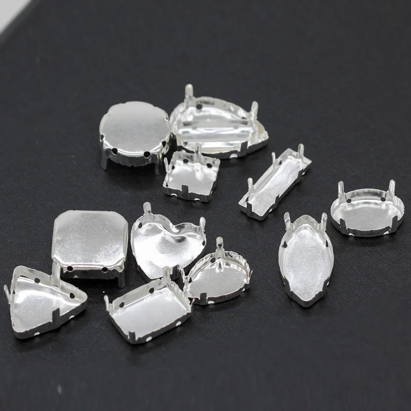 30p Octagon/square/heart/navette Faceted Crystal Glass Rhinestones Jewels's Silver Plated Blank Claw Base Setting For Sewing on
30p Octagon/square/heart/navette Faceted Crystal Glass Rhinestones Jewels's Silver Plated Blank Claw Base Setting For Sewing on