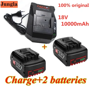 18V 10000mAh Rechargeable For Bosch 18V Battery Backup10.0A Portable Replacement BAT609 Indicator light+3A Battery Charger
18V 10000mAh Rechargeable For Bosch 18V Battery Backup10.0A Portable Replacement BAT609 Indicator light+3A Battery Charger