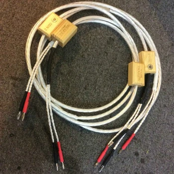 Pair HiFi Audio Odin 2 Silver Speaker Cable with Banana Plug / Y Spade Connector
Pair HiFi Audio Odin 2 Silver Speaker Cable with Banana Plug / Y Spade Connector
