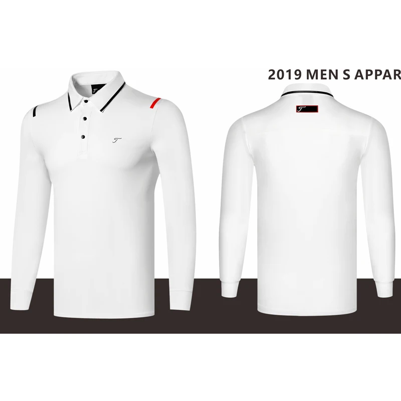 2019 new men golf shirts long sleeve sports fabric quick dry polyester sports jersey 4 colors S~XXL white, red, navy, Grey 
2019 new men golf shirts long sleeve sports fabric quick dry polyester sports jersey 4 colors S~XXL white, red, navy, Grey