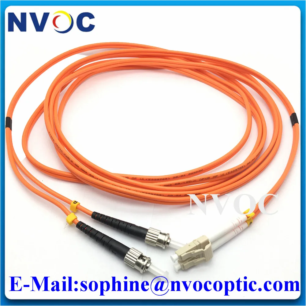 

10Pcs MM(50/125),DX,1/2/3M,PVC Jacket,3.0mm,Multimode Duplex ST/LC/FC/SCUPC-LC/UPC Fiber Optic Patch Cord Connector Cable