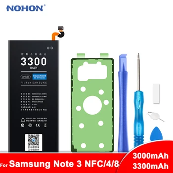 NOHON Battery For Samsung Galaxy Note 3 4 8 Note3 NFC N9000 Note4 N9100 Note4 N910X Note8 N9500 Real Capacity Phone Batteries
NOHON Battery For Samsung Galaxy Note 3 4 8 Note3 NFC N9000 Note4 N9100 Note4 N910X Note8 N9500 Real Capacity Phone Batteries