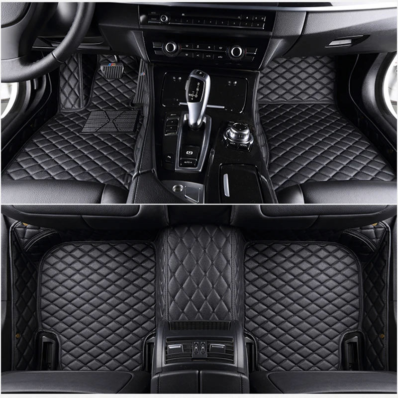 

Flash mat leather car floor mats for Bmw 5 series E28 E12 E34 E39 E60 E61 F07 GT F10 F11 F18 Custom car foot mat carpet cover