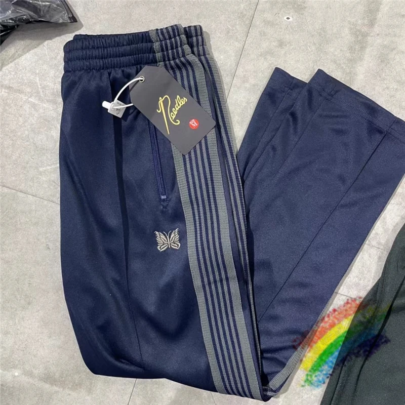 Needles Pants Men Women AWGE Butterfly Embroidered Logo Needles Track Pants Trousers
Needles Pants Men Women AWGE Butterfly Embroidered Logo Needles Track Pants Trousers
