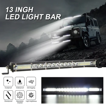 12" 13" inch Slim LED Work Light Bar Single Row Flood Spot Offroad Truck ATV Road LED Work Light Lamp 
12" 13" inch Slim LED Work Light Bar Single Row Flood Spot Offroad Truck ATV Road LED Work Light Lamp