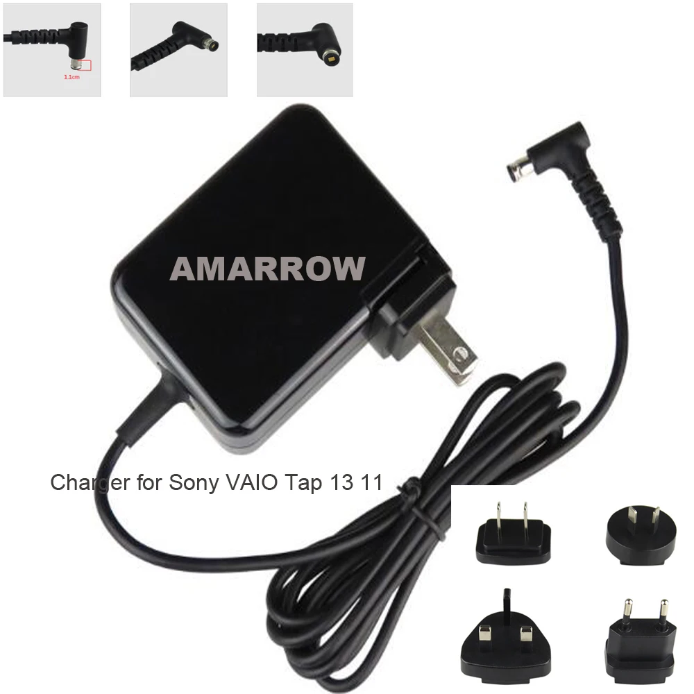 Laptop Charger Adapter power supply for Sony VAIO Tap 13 11 SVT1122X9RW SVT1122Y9EB SVT11229CKB 19.5V 2A
Laptop Charger Adapter power supply for Sony VAIO Tap 13 11 SVT1122X9RW SVT1122Y9EB SVT11229CKB 19.5V 2A