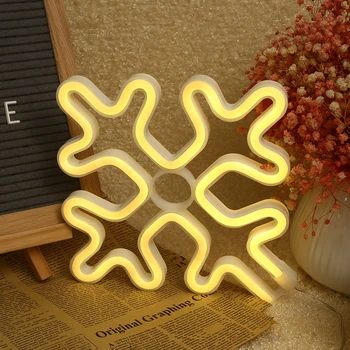 LED Neon Light Snowflake Sign Night Lamp for Party Wedding Christmas Bedroom Home Wall Art Party Decoration Xmas Decor Gift
LED Neon Light Snowflake Sign Night Lamp for Party Wedding Christmas Bedroom Home Wall Art Party Decoration Xmas Decor Gift