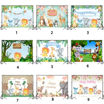 Jungle Safari Birthday Party Backdrop Animals Themed Photography Background Woodland Photo Booth Banner Decorations Poster 
Jungle Safari Birthday Party Backdrop Animals Themed Photography Background Woodland Photo Booth Banner Decorations Poster