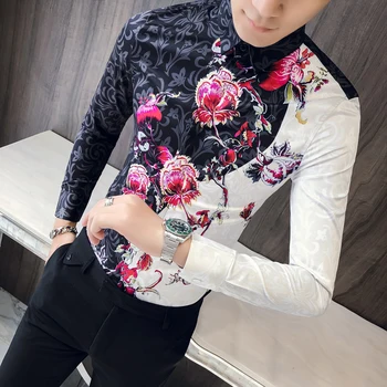 Free Shipping New casual men's male Autumn long-sleeved Slim Korean social people guy hair stylist handsome night printed SHIRT
Free Shipping New casual men's male Autumn long-sleeved Slim Korean social people guy hair stylist handsome night printed SHIRT