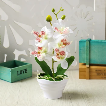 Artificial Flower Five Heads Fake Potted Plant Phalaenopsis Bonsai Decoration Fake Bonsai Flowers High Quality
Artificial Flower Five Heads Fake Potted Plant Phalaenopsis Bonsai Decoration Fake Bonsai Flowers High Quality