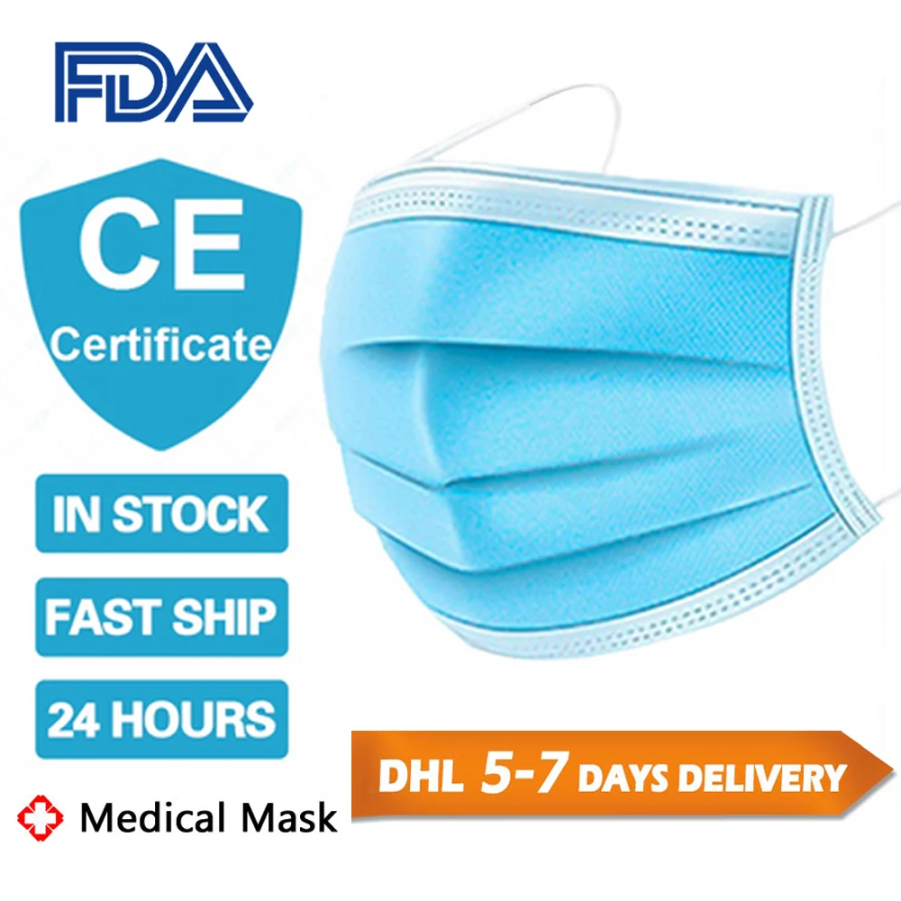 Disposable Medical Mask 3 Layers Face Masks Wearing Disposable Face Cover Comfortable Breath Dust Mask
Disposable Medical Mask 3 Layers Face Masks Wearing Disposable Face Cover Comfortable Breath Dust Mask