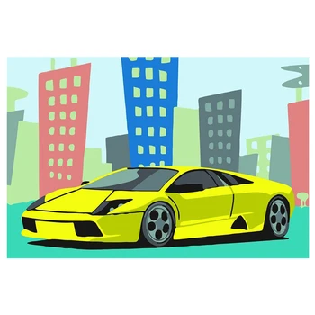 DIY Handmade By Numbers Gift With Frame Digital Home Decor Yellow Sports Car Linen For Beginners Oil Painting Set Living Room
DIY Handmade By Numbers Gift With Frame Digital Home Decor Yellow Sports Car Linen For Beginners Oil Painting Set Living Room